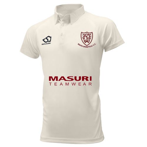 South Wingfield CC Masuri Cricket Playing Shirt S/S  Jnr