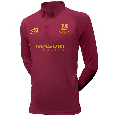 South Wingfield CC Masuri T20 Maroon Shirt L/S Jnr
