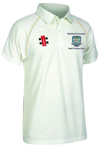 Sheffield University CC GN Matrix Ivory Cricket Shirt S/S Snr