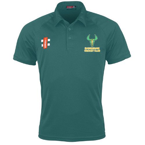 Bassingham CC GN Green Matrix Polo Shirt  Snr