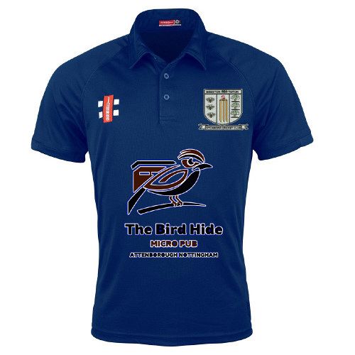 Beeston & Toton CC GN Navy Matrix Polo Shirt  Snr