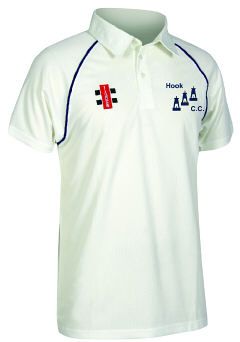 Hook Cricket Club GN Matrix Navy Cricket Shirt S/S Jnr