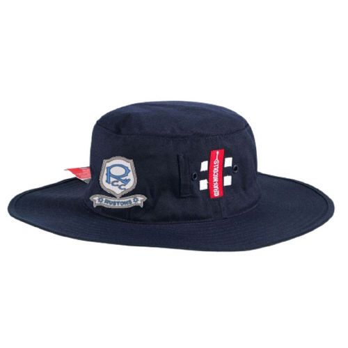 Rustons CC GN Wide Brim Sun Hat - Navy