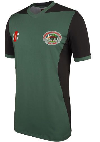 Collingham CC GN Green Pro Performance T20 Cricket Shirt SS  Jnr