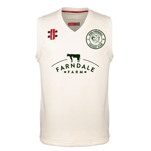 High Farndale CC GN Pro Performance Ivory Slipover Snr