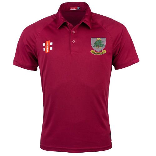 Kesgrave CC GN Maroon Matrix Polo Shirt  Snr