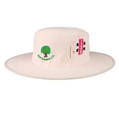 Cutthorpe CC GN Cream Wide Brim Sun Hat