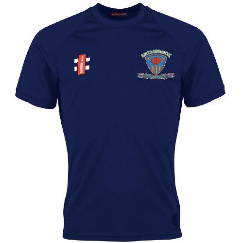 Shirebrook CC GN Navy Matrix TShirt  Snr