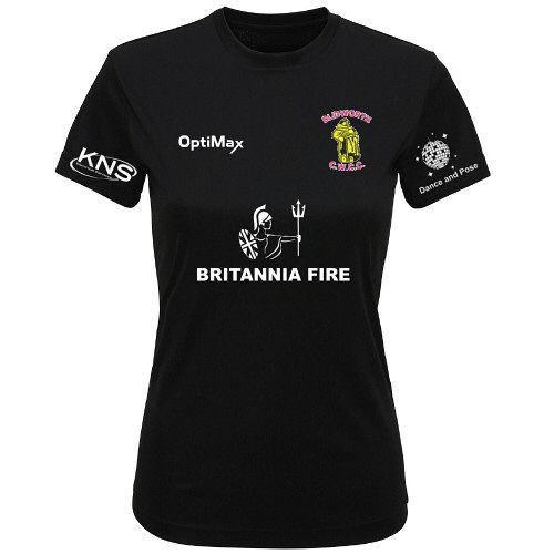 Blidworth CC Optimax Tri Dri Tee Black - Ladies