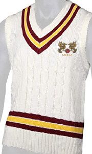Leyton Orient Supporters CC GM Cable Knit Slipover Maroon/Gold/Maroon  Jnr