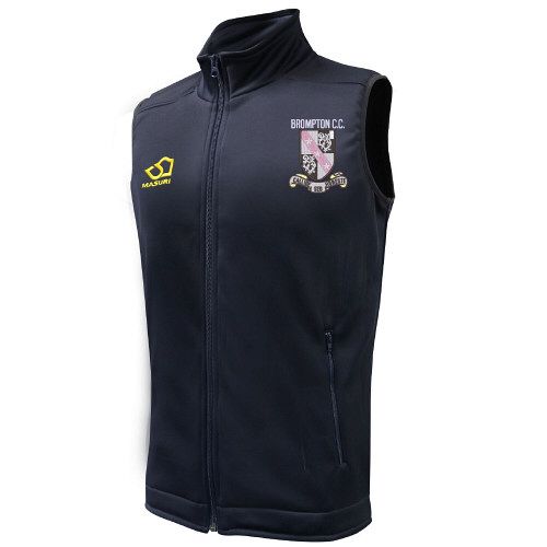 Brompton CC Masuri Cricket Gilet Navy  Snr