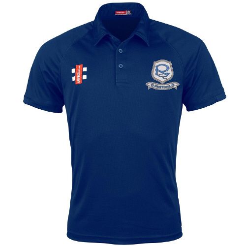 Rustons CC GN Navy Matrix Polo Shirt  Jnr