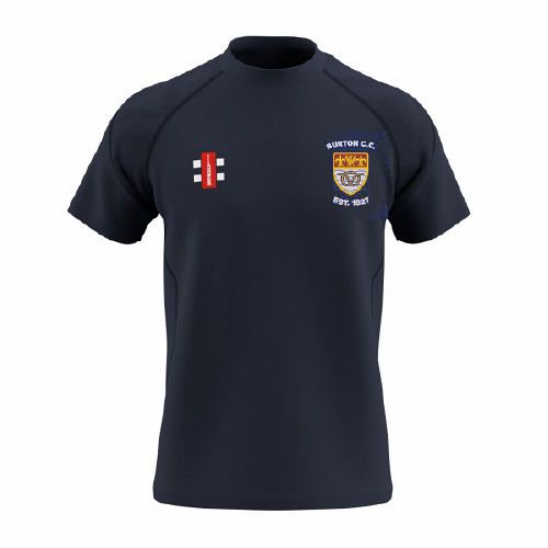 Burton (Derbyshire) CC GN Navy GTS T-Shirt Snr