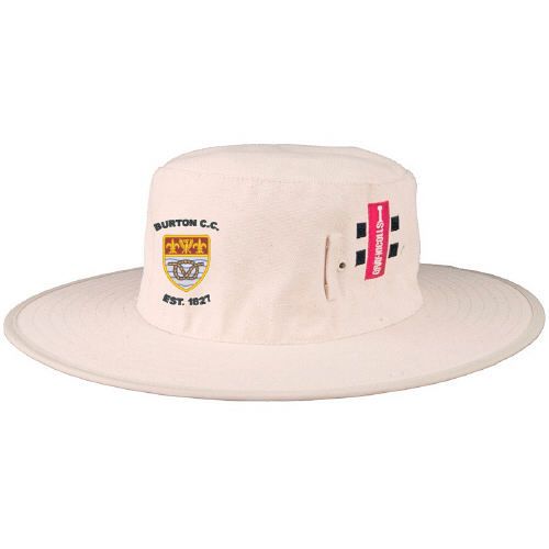 Burton (Derbyshire) CC GN Wide Brim Sun Hat - Cream