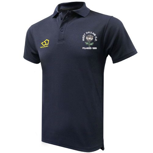 West Hallam CC Masuri Cricket Polo Shirt Navy Jnr|Owzat-Cricket.co.uk