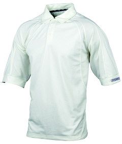ProStar Solar Short Sleeve Cricket Shirt Ivory  Jnr