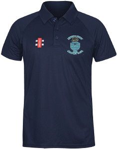 Horton Kirby Cricket Club GN Navy Matrix Polo Shirt  Jnr