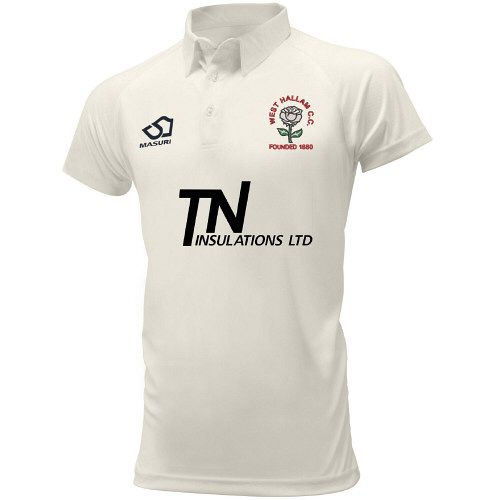 West Hallam CC Masuri Cricket Playing Shirt S/S  Jnr