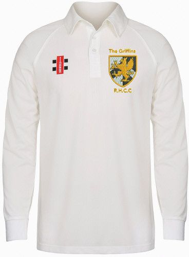 The Griffins RHCC GN Matrix Cricket Shirt L/S Snr