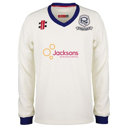 Rustons CC GN Pro Performance Navy L/S Sweater Snr