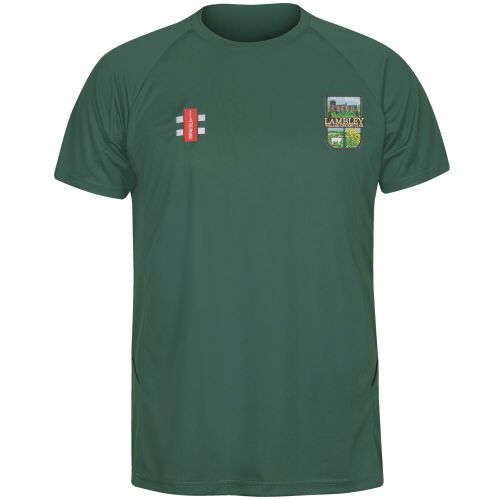 Lambley CC GN Green Matrix SS Tee  Snr