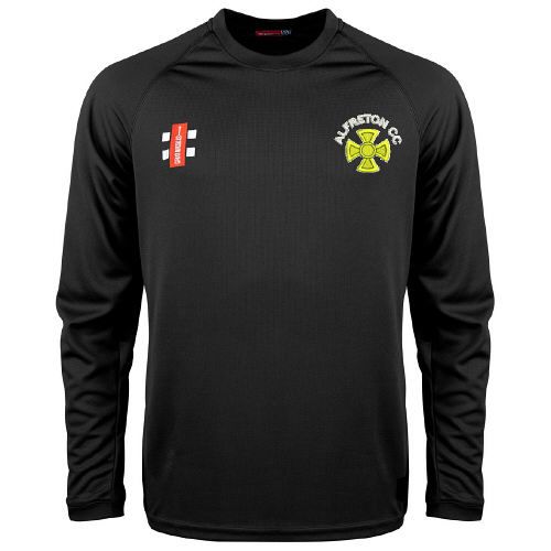 Alfreton CC GN Black Matrix L/S Tee Snr