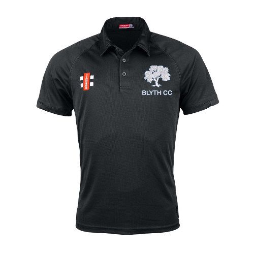 Blyth CC GN Black Matrix Polo Shirt  Snr