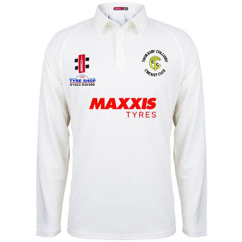 Thoresby Colliery CC GN Matrix Cricket Shirt L/S Snr