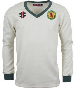 Bare Cricket Club GN Pro Performance Green L/S Sweater Snr