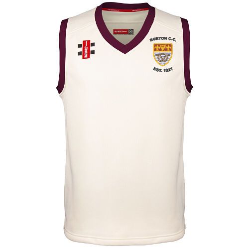 Burton (Derbyshire) CC GN Pro Performance Maroon trim Slipover Jnr