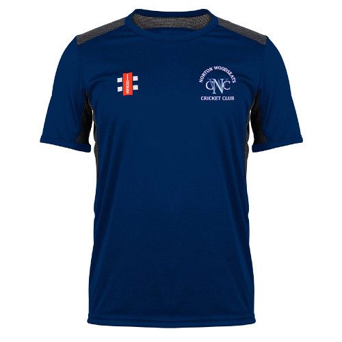 Norton Woodseats CC GN Navy Pro Performance T-Shirt Snr