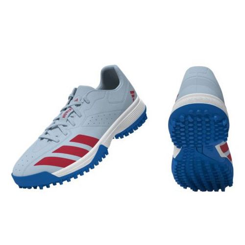 adidas Howzat Rubber Crystal/Sky Junior Cricket Shoes 2026