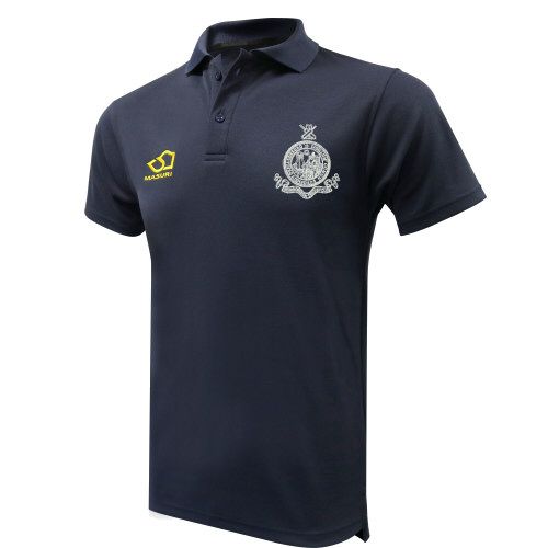 Scarborough CC Masuri Cricket Polo Shirt Navy Snr OwzatCricket.co.uk