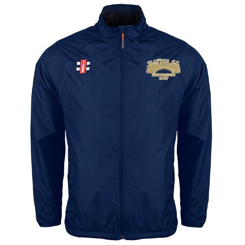 Clifton CC GN Navy Velocity Rain Jacket  Snr