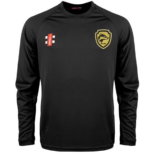 Brincliffe CC GN Black Matrix LS Tee  Snr