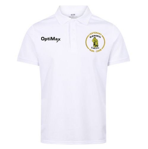 Blidworth CC Optimax Edge Pro Polo White  Snr - Centenary