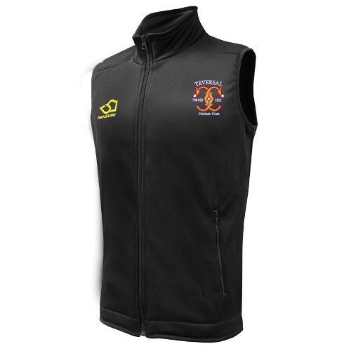 Teversal CC Masuri Cricket Gilet Black  Jnr