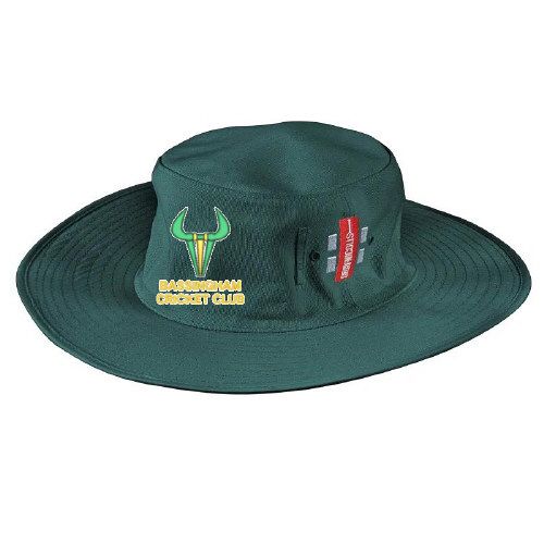 Bassingham CC GN Green Wide Brim Sun Hat