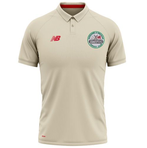 Marchwiel and Wrexham Cricket Club New Balance Short Sleeve Playing Shirt Jnr