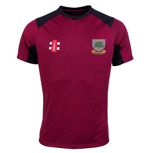 Kesgrave CC GN Pro T20 S/S Cricket Shirt Maroon  Jnr