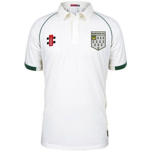 Martock CC GN Matrix Green Cricket Shirt S/S Jnr