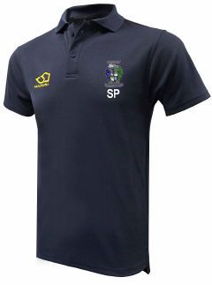 Denby CC Masuri Cricket Polo Shirt Navy  Snr