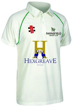 Farnsfield Cricket Club GN Matrix Green Cricket Shirt S/S Snr