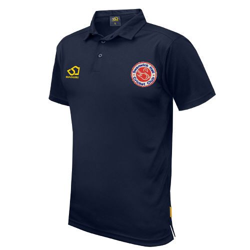 Swanwick Hall Cricket Club Masuri Cricket Polo Shirt Navy Jnr