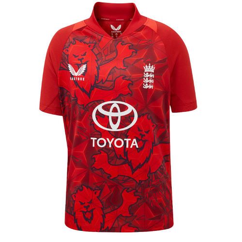 2025 England Castore T20 Cricket Shirt Jnr front