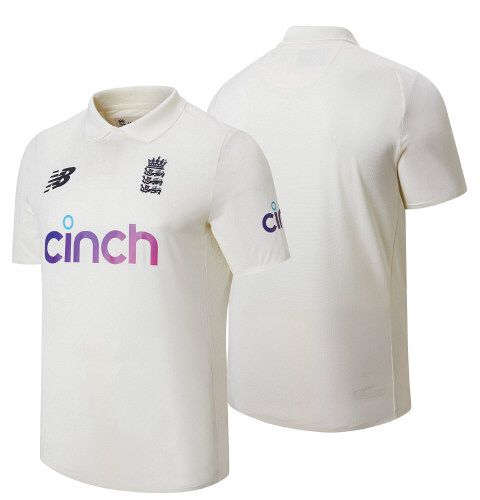 2021 England New Balance Test Cricket Shirt Snr