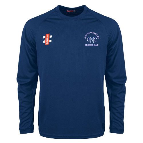 Norton Woodseats CC GN Navy Matrix L/S Tee  Jnr