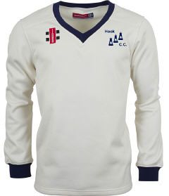 Hook Cricket Club GN Pro Performance Navy L/S Sweater Snr