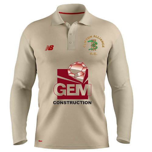 Clifton Alliance Cricket Club New Balance Long Sleeve Playing Shirt Jnr