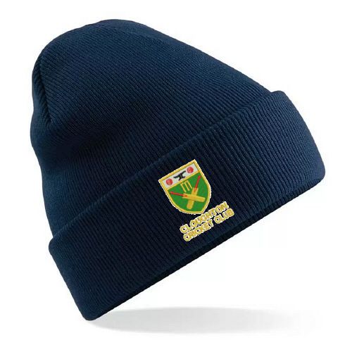 Cloughton CC Navy Beanie